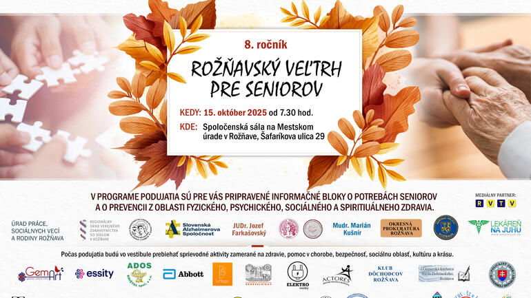 8. ročník ROŽŇAVSKÝ VEĽTRH PRE SENIOROV