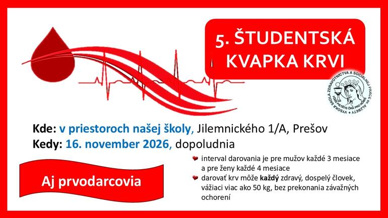 5. ŠTUDENTSKÁ KVAPKA KRVI