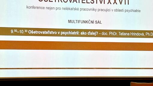 Psychiatrická konferencia v Čechách: Po stopách psychiatrického ošetrovateľstva   