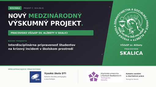 Pracovisko VŠZaSP v Skalici realizuje nový medzinárodný výskumný projekt