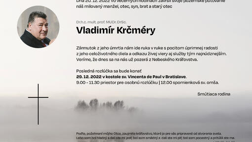 Posledná rozlúčka s prof. Vladimírom Krčmérym
