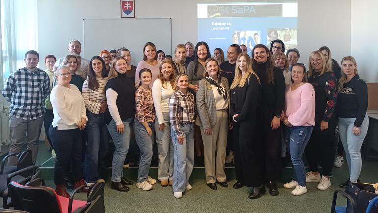 Prezidentka SK SaPA medzi študentmi ošetrovateľstva