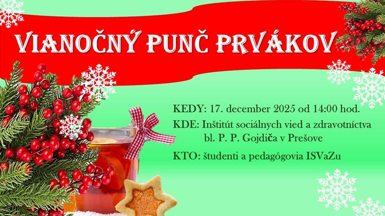 VIANOČNÝ PUNČ PRVÁKOV