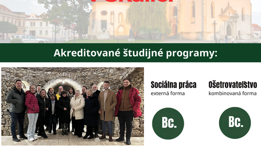 Prijímacie konanie pre akademický rok 2026/2027 je zahájené!