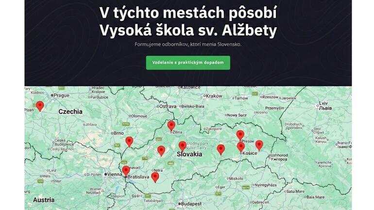 Mapa, kde pôsobíme.