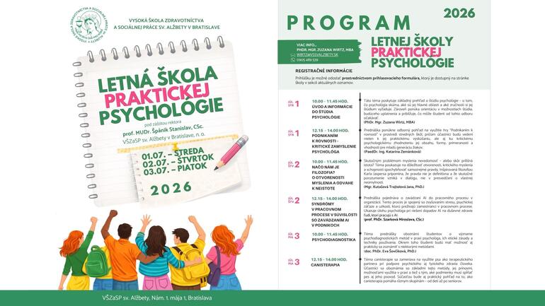Letná škola praktickej psychológie 2026