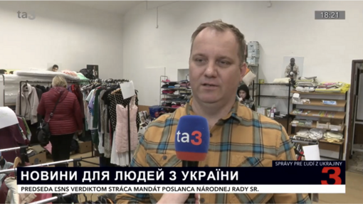 Vystúpenie v relácii Ukrajinské správy na TA3