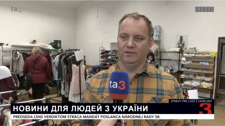 Vystúpenie v relácii Ukrajinské správy na TA3