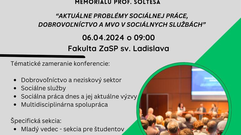 Pozývame Vás na medzinárodnú konferenciu