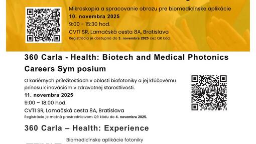 Kariérne podujatia 360 CARLA – Health v rámci Týždňa vedy a techniky 2025