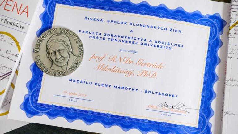 Prof. Gertrúda Mikolášová: Ocenenie Živeny potvrdzuje špičkovú prácu VŠ sv. Alžbety