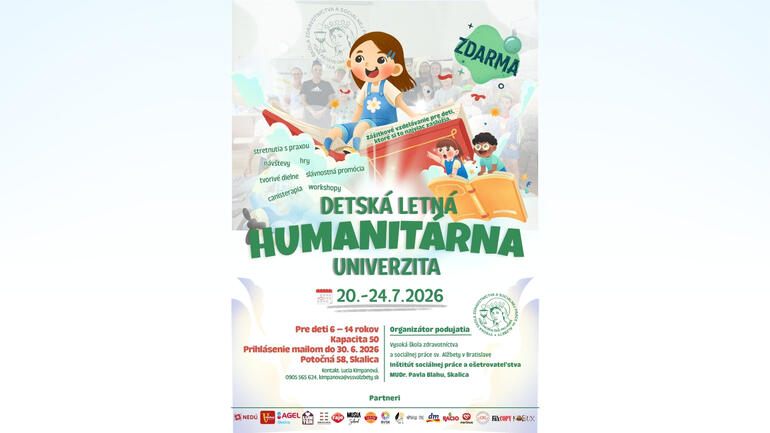 Detská letná humanitárna univerzita 2026 prinesie deťom v Skalici leto plné zážitkov