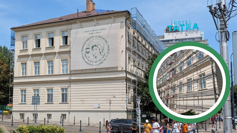 OZNAM: Informácia o prebiehajúcej rekonštrukcii strechy na Námestí 1. mája