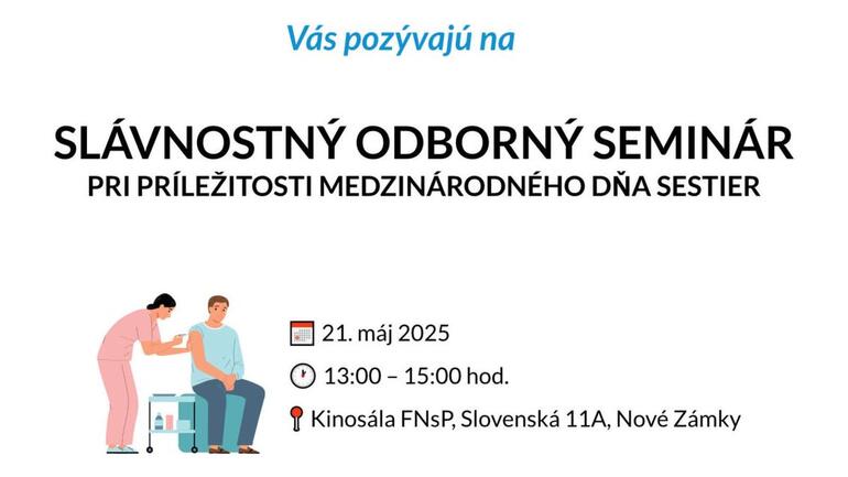 Slávnostný odborný seminár pri príležitosti Medzinárodného dňa sestier 2025