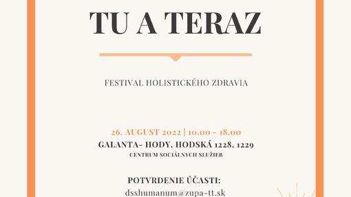 Pozvánka na Festival holistického zdravia „Tu a Teraz“